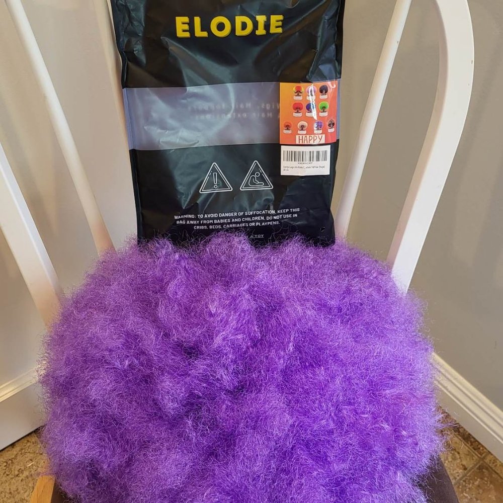 Afro Wigs for Black Women - Large Bouncy Short Curly Afro Kinky Wig - 70s Funny